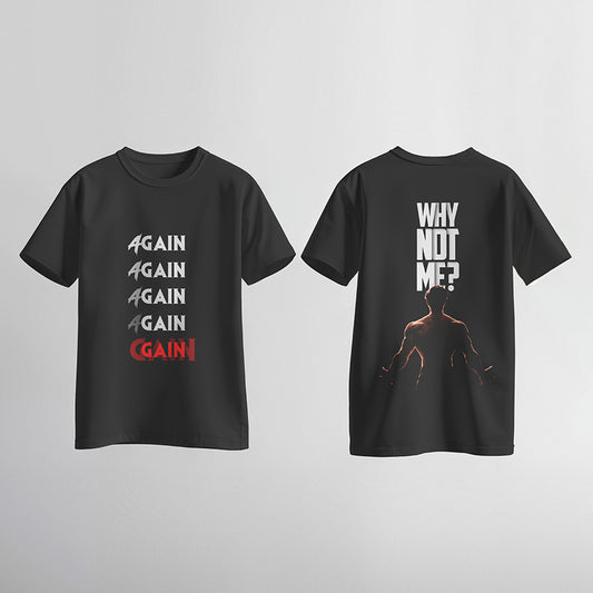 The "Gain" Hard-Style Graphic Black T shirt